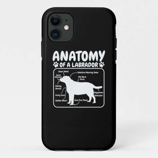 Labrador Hundanatomie Case-Mate iPhone Hülle (Rückseite)