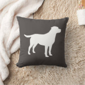 Labrador Hunde Babydusche Labrador Grau Geschlecht Kissen (Decke)