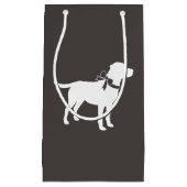 Labrador Hunde Babydusche Labrador Grau Geschlecht Kleine Geschenktüte (Vorderseite)