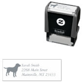 Labrador Hunde Babydusche Labrador Grau Geschlecht Permastempel (Beispiel)