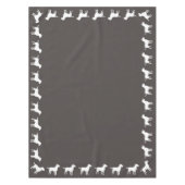 Labrador Hunde Babydusche Labrador Grau Geschlecht Tischdecke (Vorderseite)