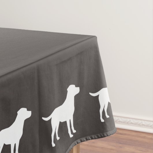 Labrador Hunde Babydusche Labrador Grau Geschlecht Tischdecke (Beispiel)