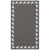 Labrador Hunde Babydusche Labrador Grau Geschlecht Tischdecke (Vorderseite)