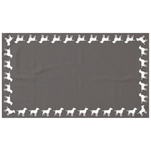 Labrador Hunde Babydusche Labrador Grau Geschlecht Tischdecke (Vorderseite (Horizontal))