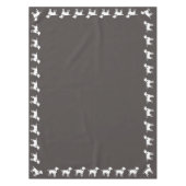 Labrador Hunde Babydusche Labrador Grau Geschlecht Tischdecke (Vorderseite)