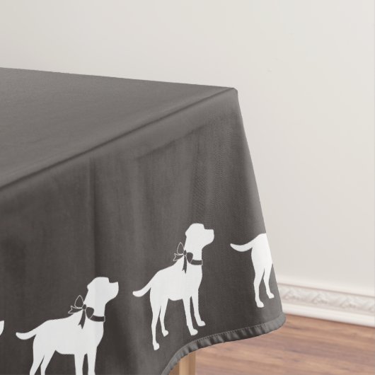 Labrador Hunde Babydusche Labrador Grau Geschlecht Tischdecke (Beispiel)
