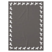 Labrador Hunde Babydusche Labrador Grau Geschlecht Tischdecke (Vorderseite)