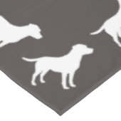 Labrador Hunde Babydusche Labrador Grau Geschlecht Tischdecke (Schrägansicht)