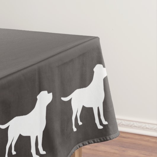 Labrador Hunde Babydusche Labrador Grau Geschlecht Tischdecke (Beispiel)