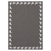 Labrador Hunde Babydusche Labrador Grau Geschlecht Tischdecke (Vorderseite)