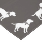 Labrador Hunde Babydusche Labrador Grau Geschlecht Tischdecke (Schrägansicht)