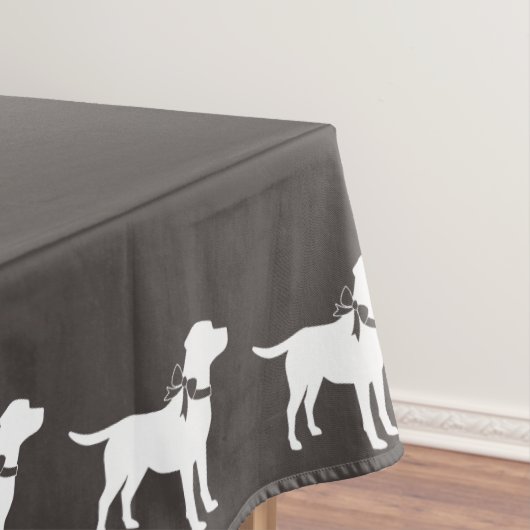 Labrador Hunde Babydusche Labrador Grau Geschlecht Tischdecke (Beispiel)