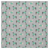 Labrador-Hunde in Graustufen Stoff (Muster)