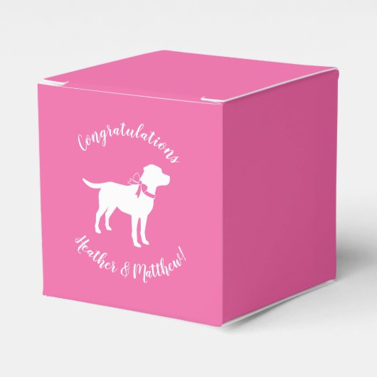 Labrador Hunde Kinderdusche Pink Girl Labrador Geschenkschachtel (Vorderseite)