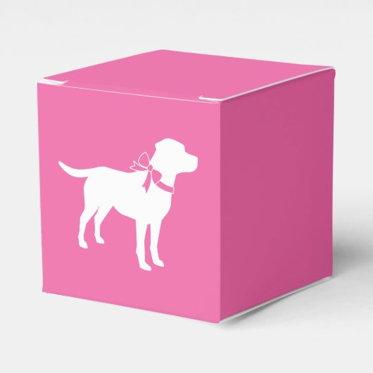 Labrador Hunde Kinderdusche Pink Girl Labrador Geschenkschachtel (Vorderseite)