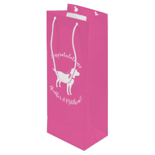 Labrador Hunde Kinderdusche Pink Girl Labrador Geschenktüte Für Weinflaschen