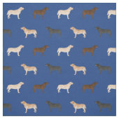 Labrador Hunde königlich blau Stoff (Muster)