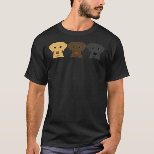 Labrador Hunde T-Shirt (Vorderseite)
