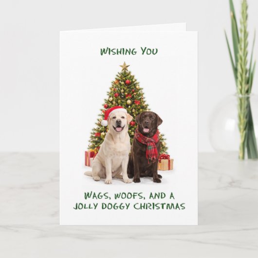 Labrador Hunde Weihnachten (Vorderseite)