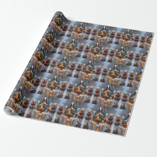 Labrador-Hunde Weihnachten Schnee Feiertag Geschenkpapier