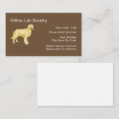 Labrador-Hundezucht Visitenkarte (Vorne/Hinten)