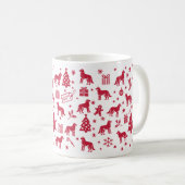 Labrador Husky Weihnachtsdesign Kaffeetasse (VorderseiteRechts)