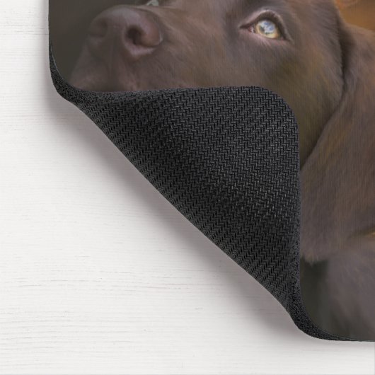 Labrador im Herbst Mousepad (Ecke)