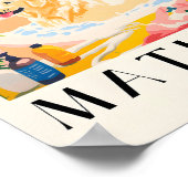 Labrador in der Badewanne, Kunsthandwerkskunst im Poster (Ecke)