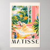 Labrador in der Badewanne, Kunsthandwerkskunst im Poster (Vorne)