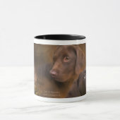 Labrador in der Herbst-Kunst-Tasse Tasse (Zentrum)