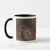 Labrador in der Herbst-Kunst-Tasse Tasse (Links)