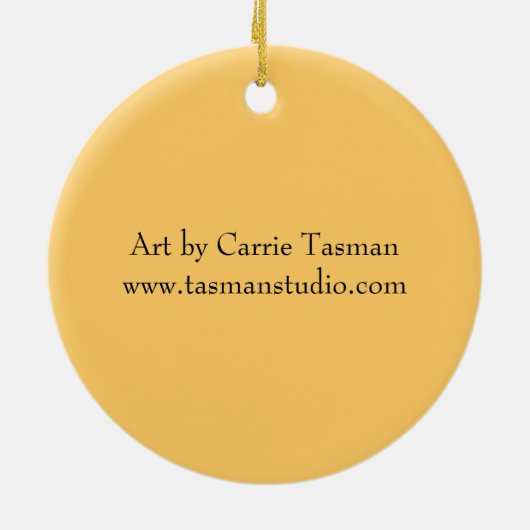 Labrador in der Kanu-Verzierung Keramik Ornament (Hinten)