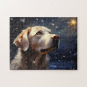 Labrador in der Nacht Puzzle (Horizontal)