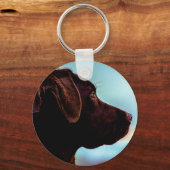 Labrador in Dusk Schlüsselanhänger (Vorderseite)