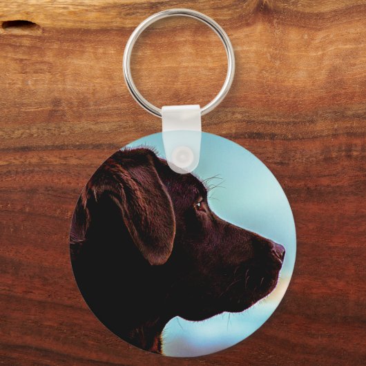 Labrador in Dusk Schlüsselanhänger (Vorderseite)