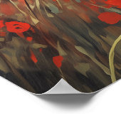 Labrador in Poppies Poster (Ecke)