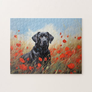 Labrador in Poppies Puzzle