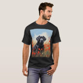 Labrador in Poppies T-Shirt (Vorne ganz)