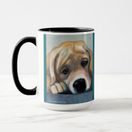 Labrador in Schwierigkeiten | Zwei-Tonen-Tasse, 15 Tasse