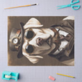 Labrador in Stream Punk Kleidungspapier Seidenpapier (Basteln)