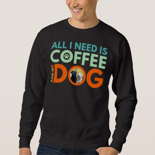 Labrador-Kaffee Sweatshirt (Vorderseite)