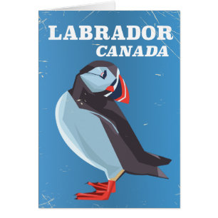 Labrador Kanada Papageientaucher Vintage-Reisepost