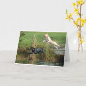 Labrador Karte (Gelbe Blume)