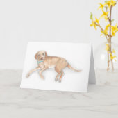 Labrador-Karte Karte (Gelbe Blume)