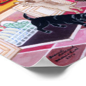 Labrador Kitchen Party Artwork Poster (Ecke)