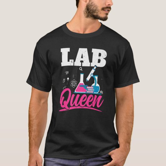 Labrador Königin Biologe Lehrerin Biologie Hauptfa T-Shirt (Vorderseite)