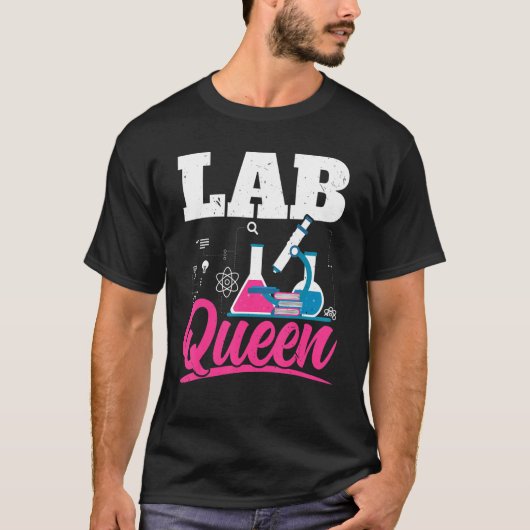 Labrador Königin Biologe Lehrerin Biologie Hauptfa T-Shirt (Vorderseite)