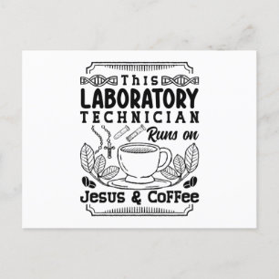 Labrador Laborateur Chemist Labrador Tech Postkarte