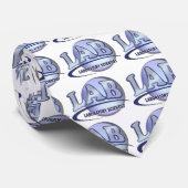 LABRADOR - LABORWISSENSCHAFTLER! Fun Blue LOGO Krawatte (Gerollt)