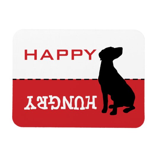 Labrador Labrador Catahoula Fütterte Me Hungerfest Magnet (Horizontal)